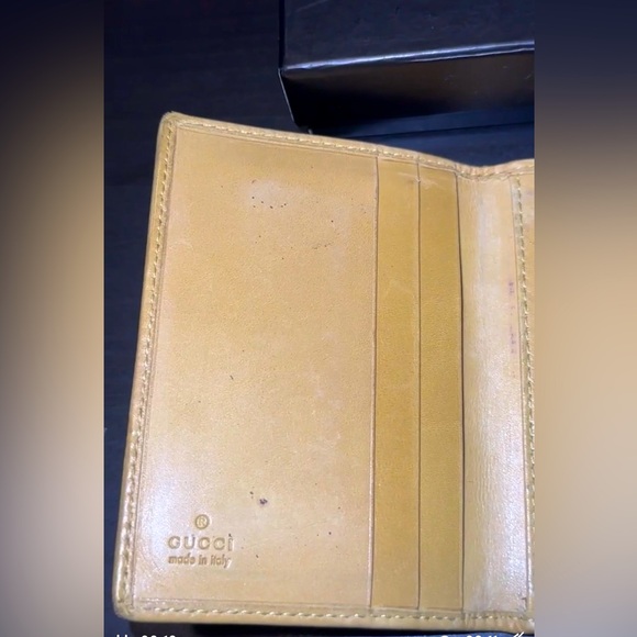 🛑SOLD🛑GUCCI canvas and leather bifold card holder/wallet - Picture 5 of 5